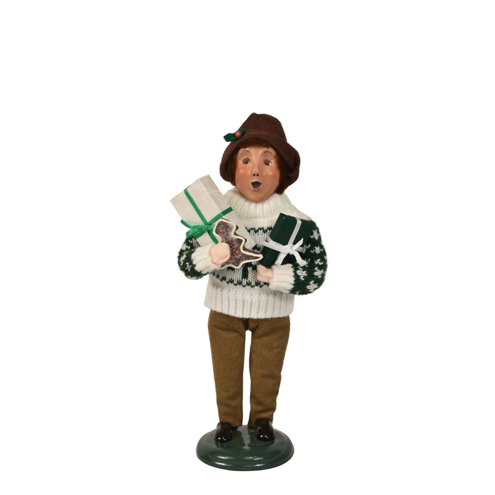 Byers' Choice Shopping Family Boy Caroler
