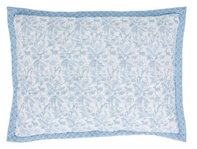 Aqua Bliss Standard Quilted Sham