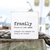 Framily Wooden Block