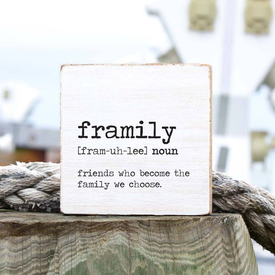 Framily Wooden Block