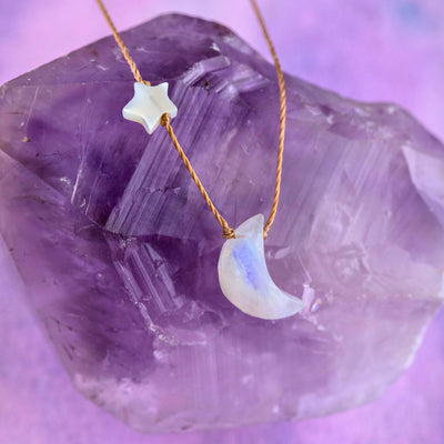Moonstone Necklace- Love you...
