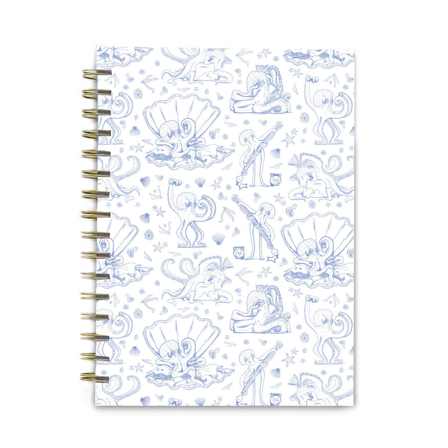 Octopus Toile Spiral Notebook