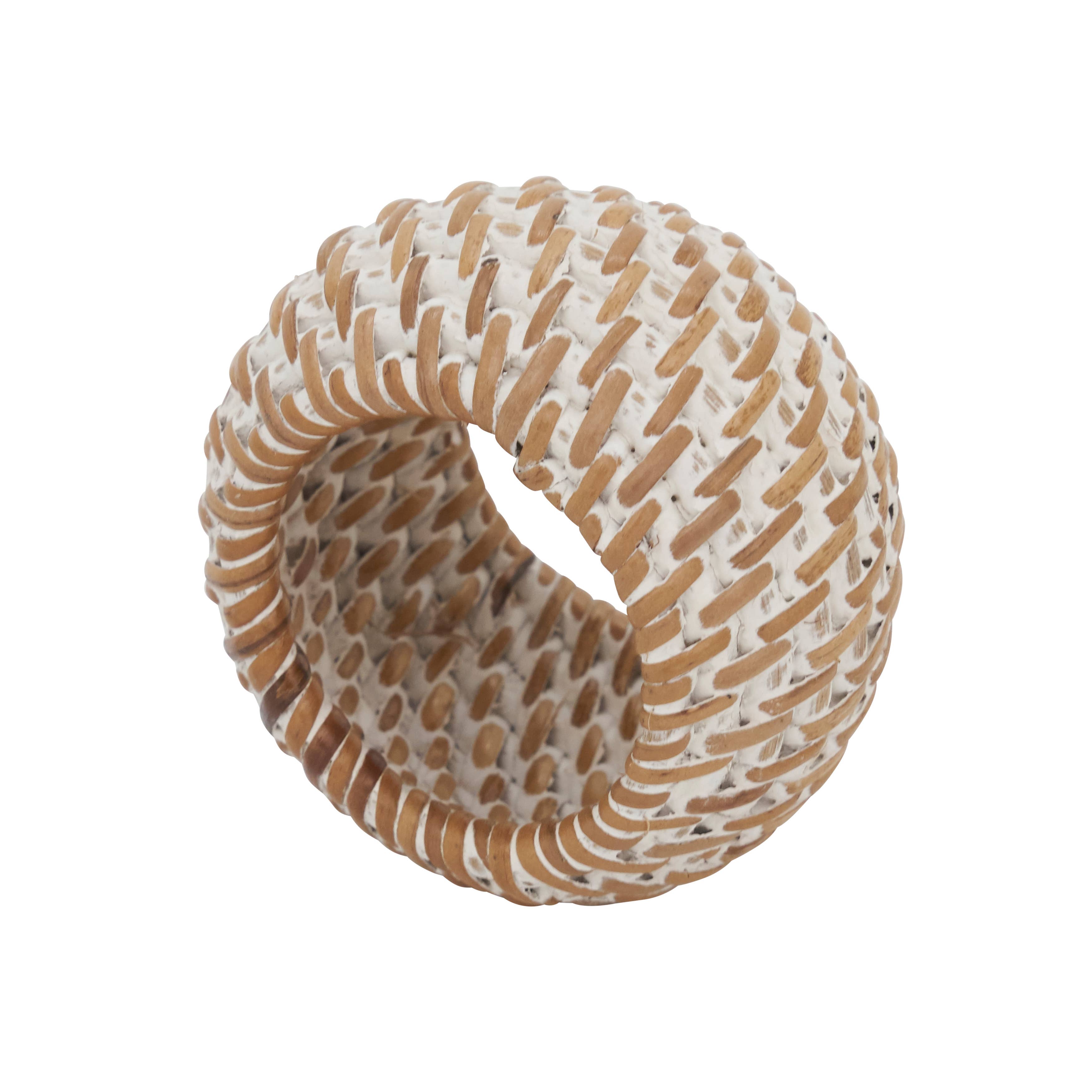Woven Rattan Napkin Ring-