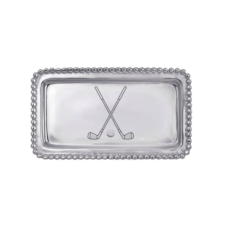 Golf Ball Beaded Statement Tray