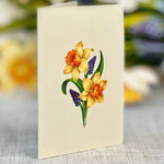 FreshCut Paper Mini Daffodils Pop-Up Card 3D Card Fabvilla