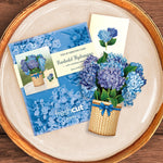 FreshCut Paper Mini Hydrangeas Pop-Up Card | 3D Card | Fabvilla