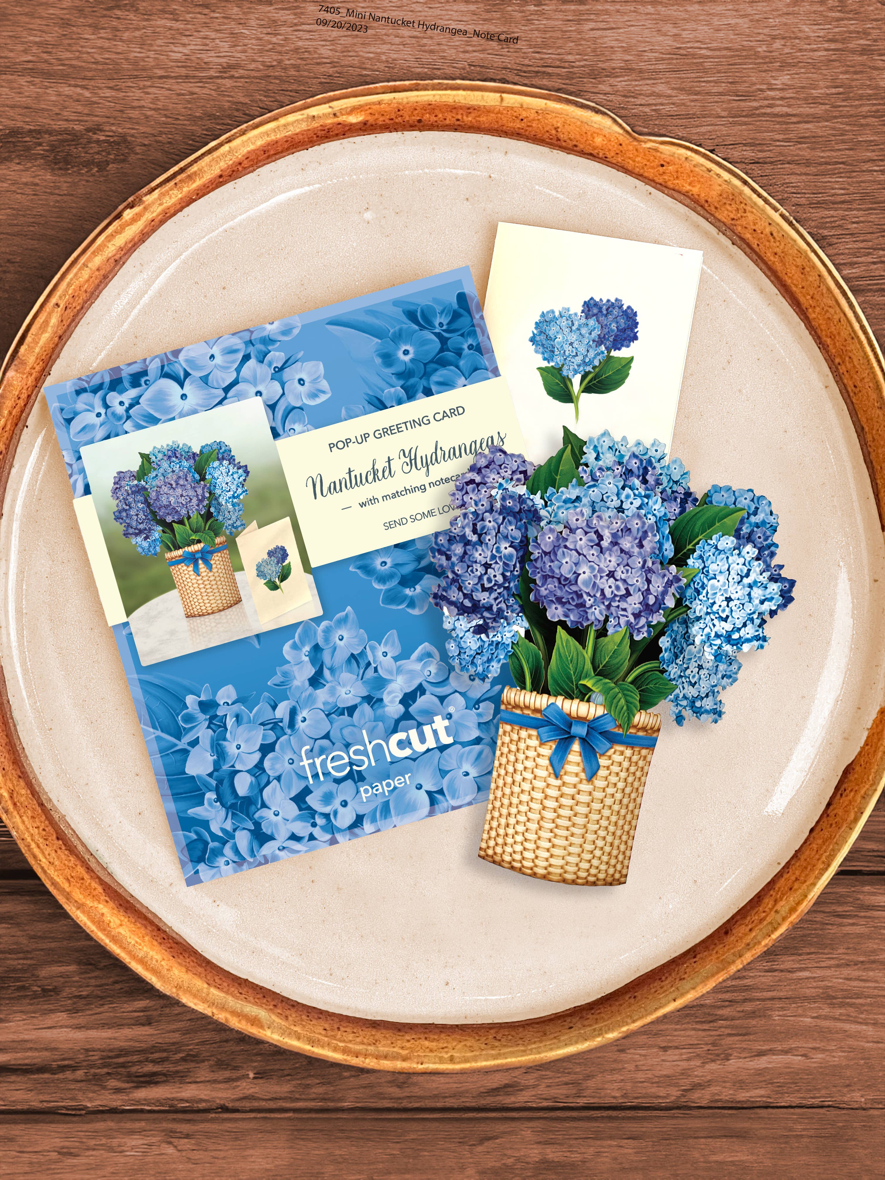 FreshCut Paper Mini Hydrangeas Pop-Up Card | 3D Card | Fabvilla