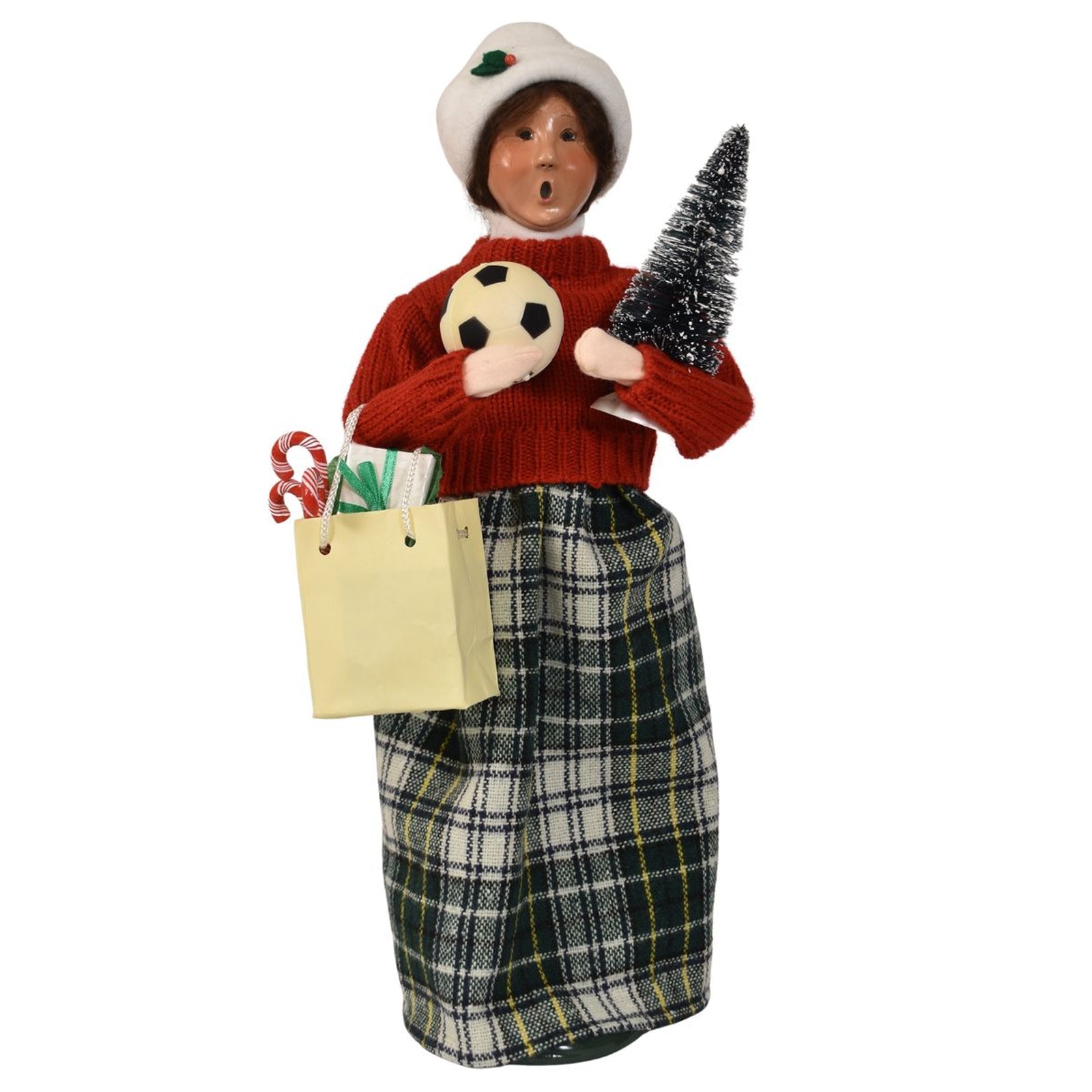 Byers' Choice Shopping Family Woman Caroler