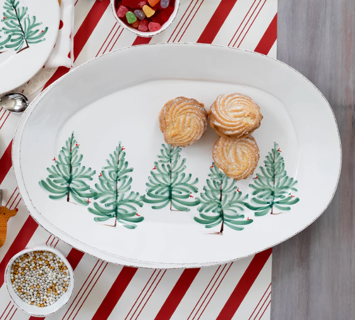 Melamine Lastra Holiday Oval Platter