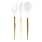 Cutlery White/Gold Handle