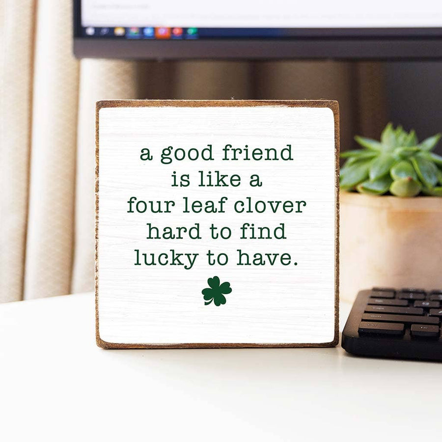 Good Friend Wooden Block