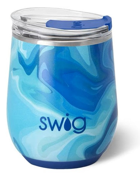 Blue Lagoon Stemless Wine Cup