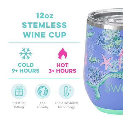 Under The Sea Insulated Stemless Wine Cup