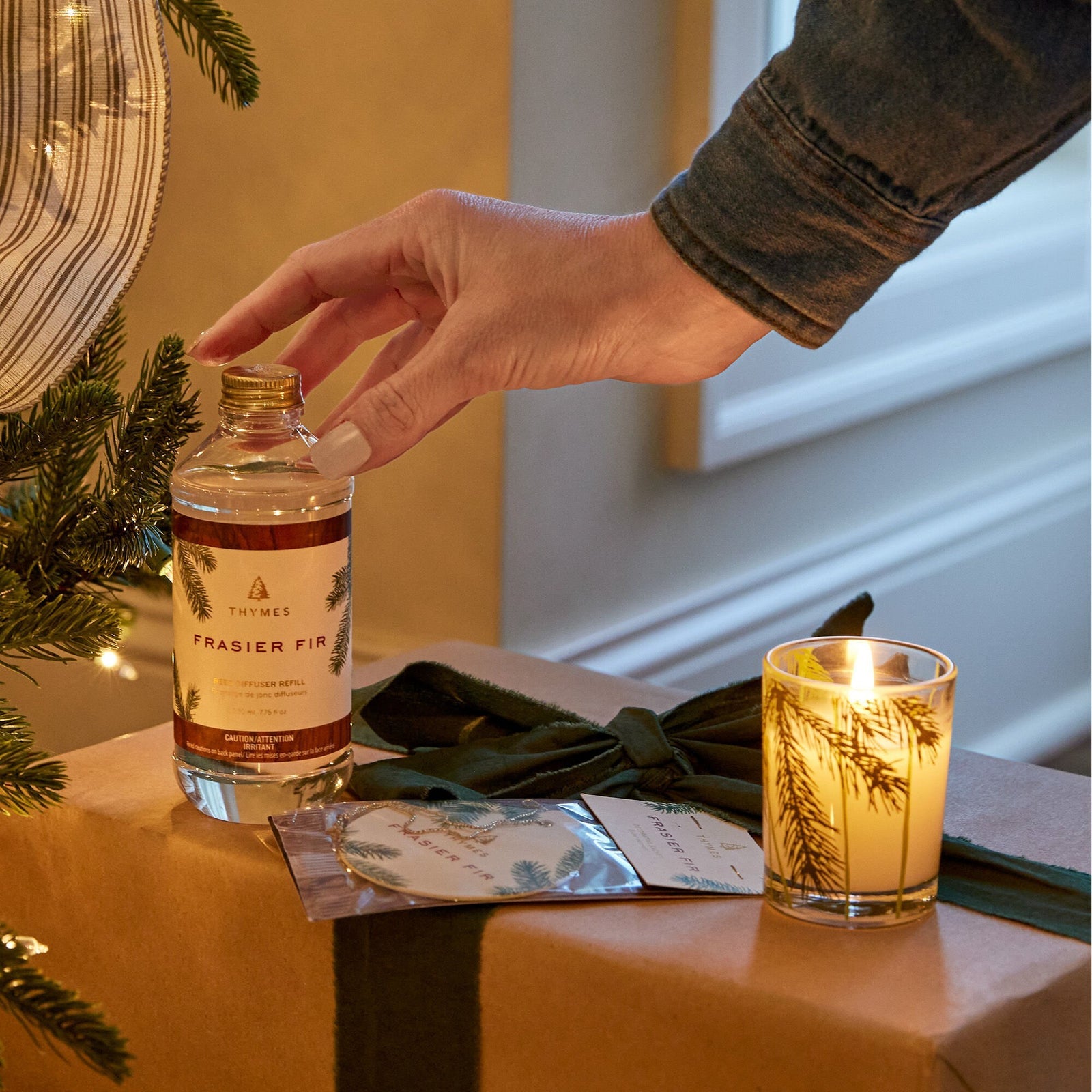 Thymes Frasier Fir Reed Diffuser Oil Refill, view 2