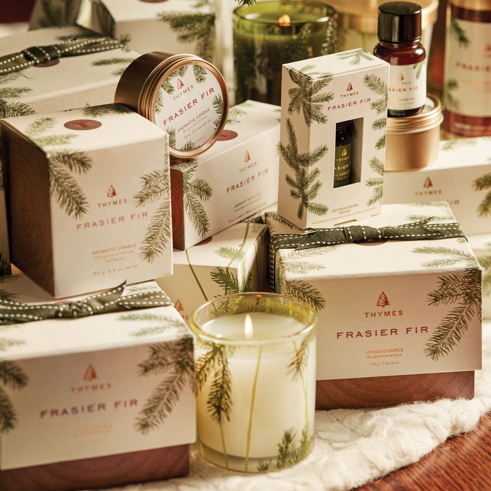 Thymes Frasier Fir Pine Needle Candle, view 5