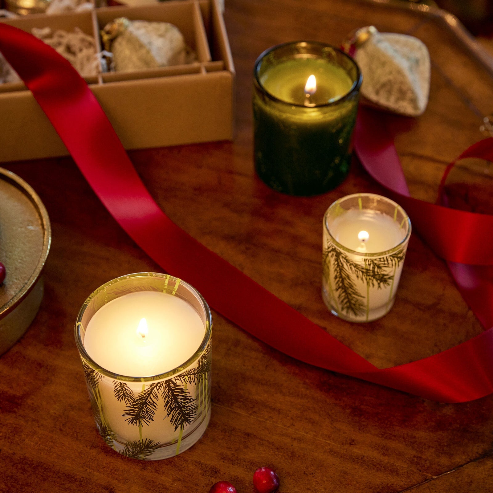 Thymes Frasier Fir Pine Needle Votive Candle, view 3