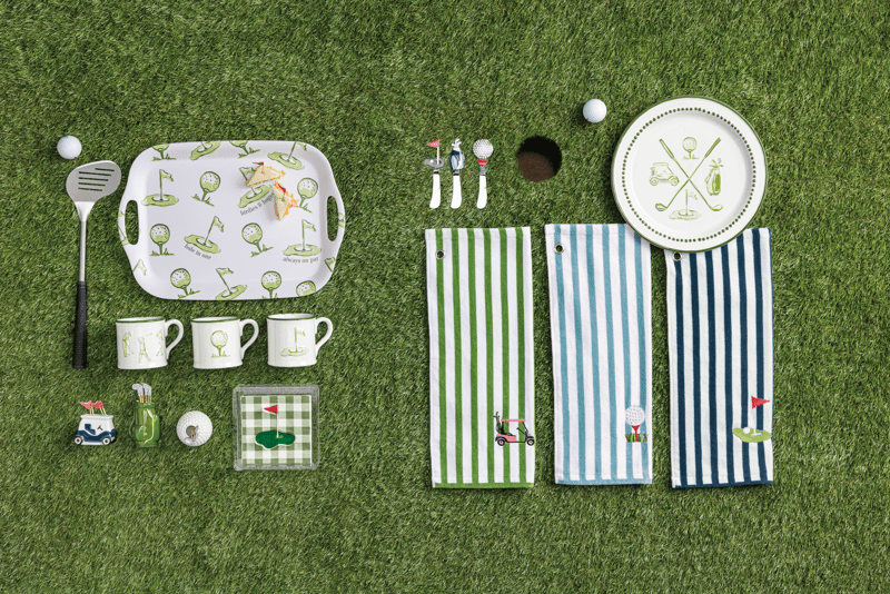 Golf Melamine Tray Set