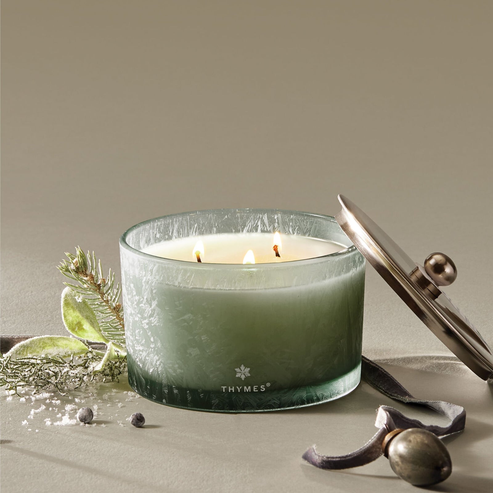 Thymes Highland Frost 3-Wick Candle, view 2