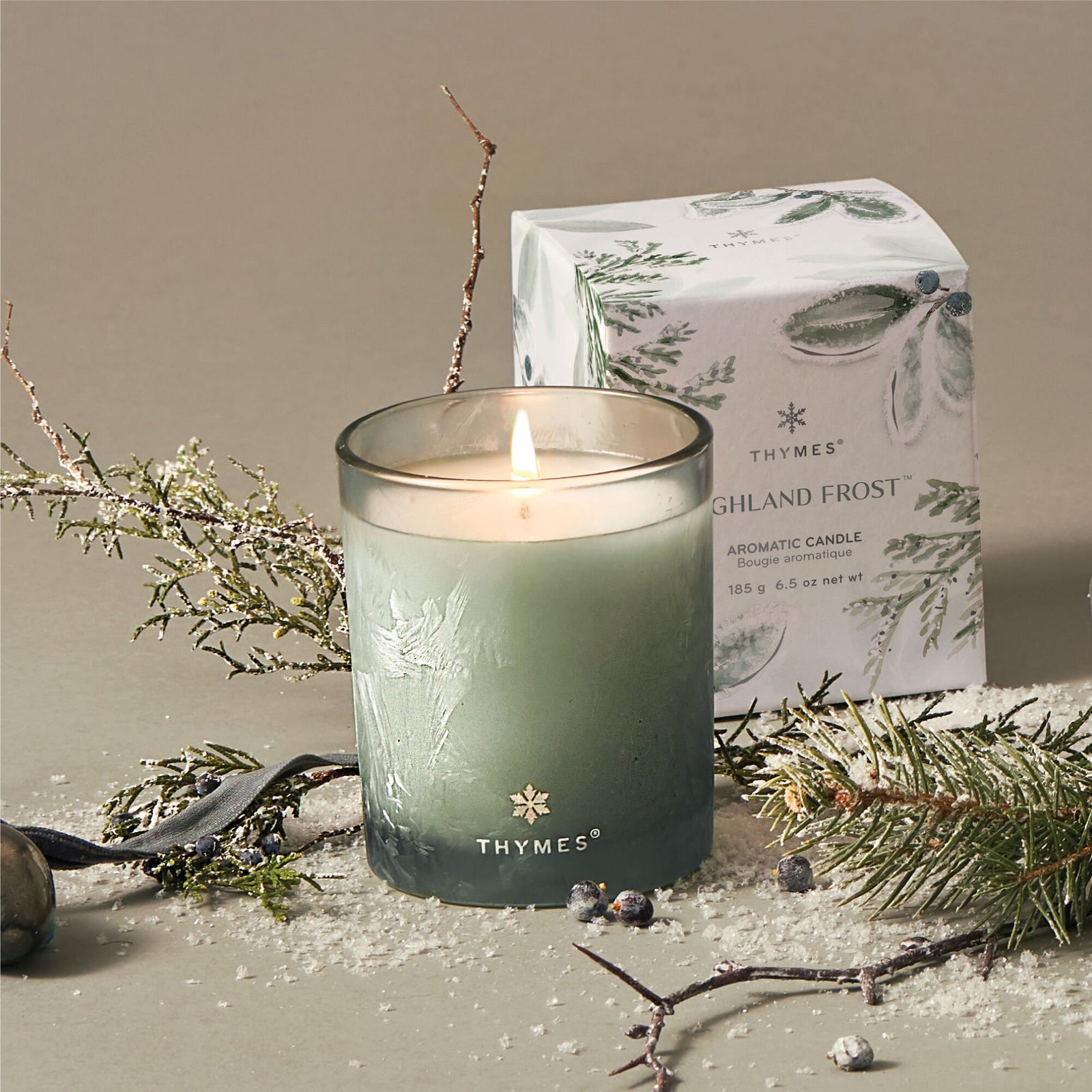 Thymes Highland Frost Candle, view 4