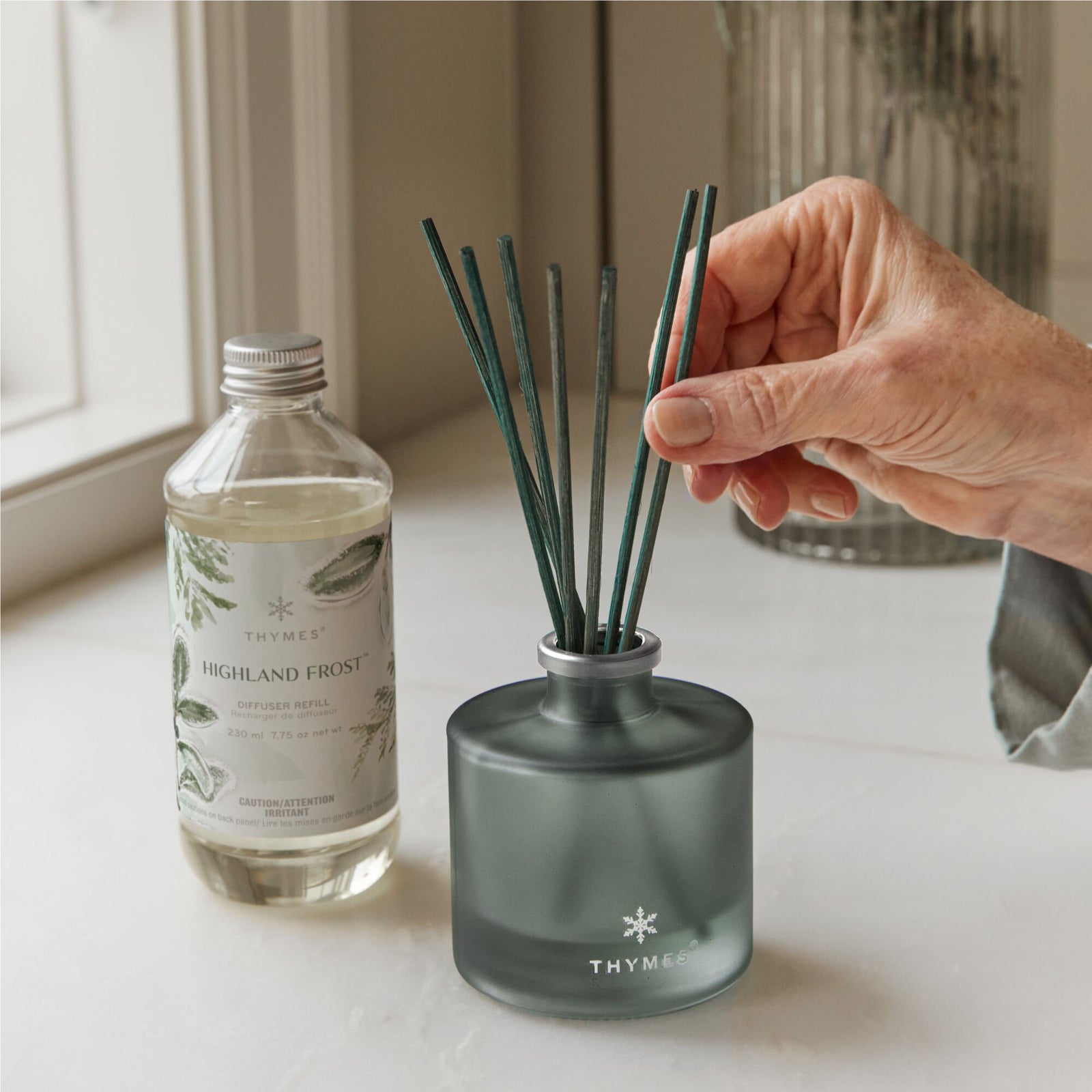 Thymes Highland Frost Petite Reed Diffuser, view 4
