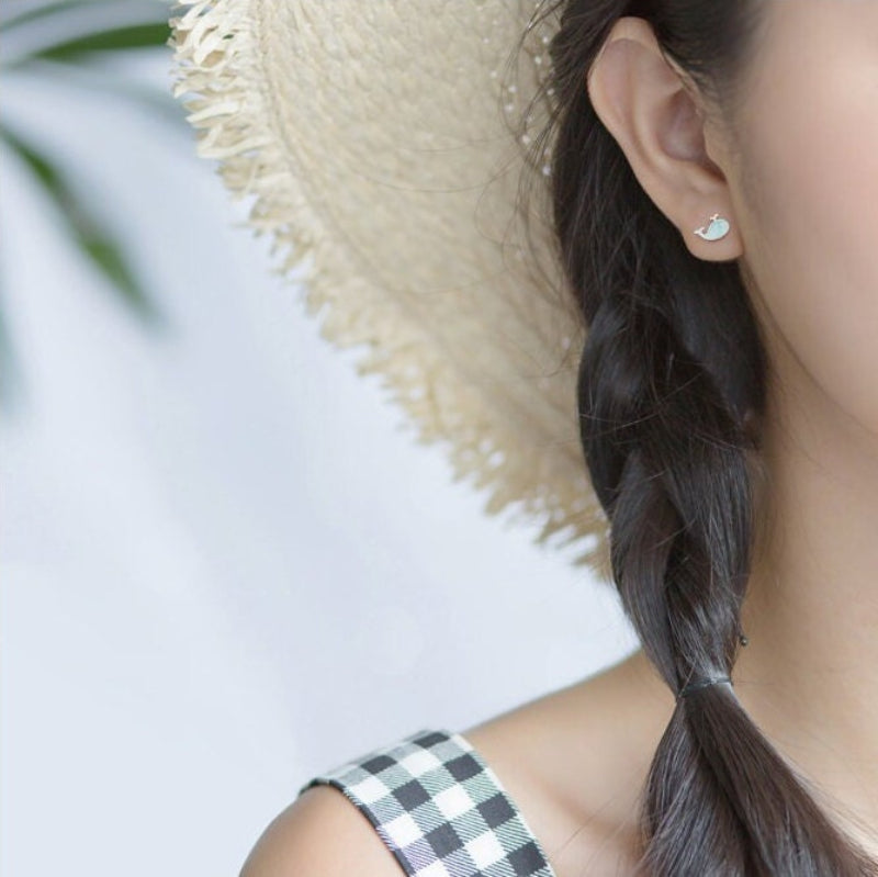 Whale Stud Earrings