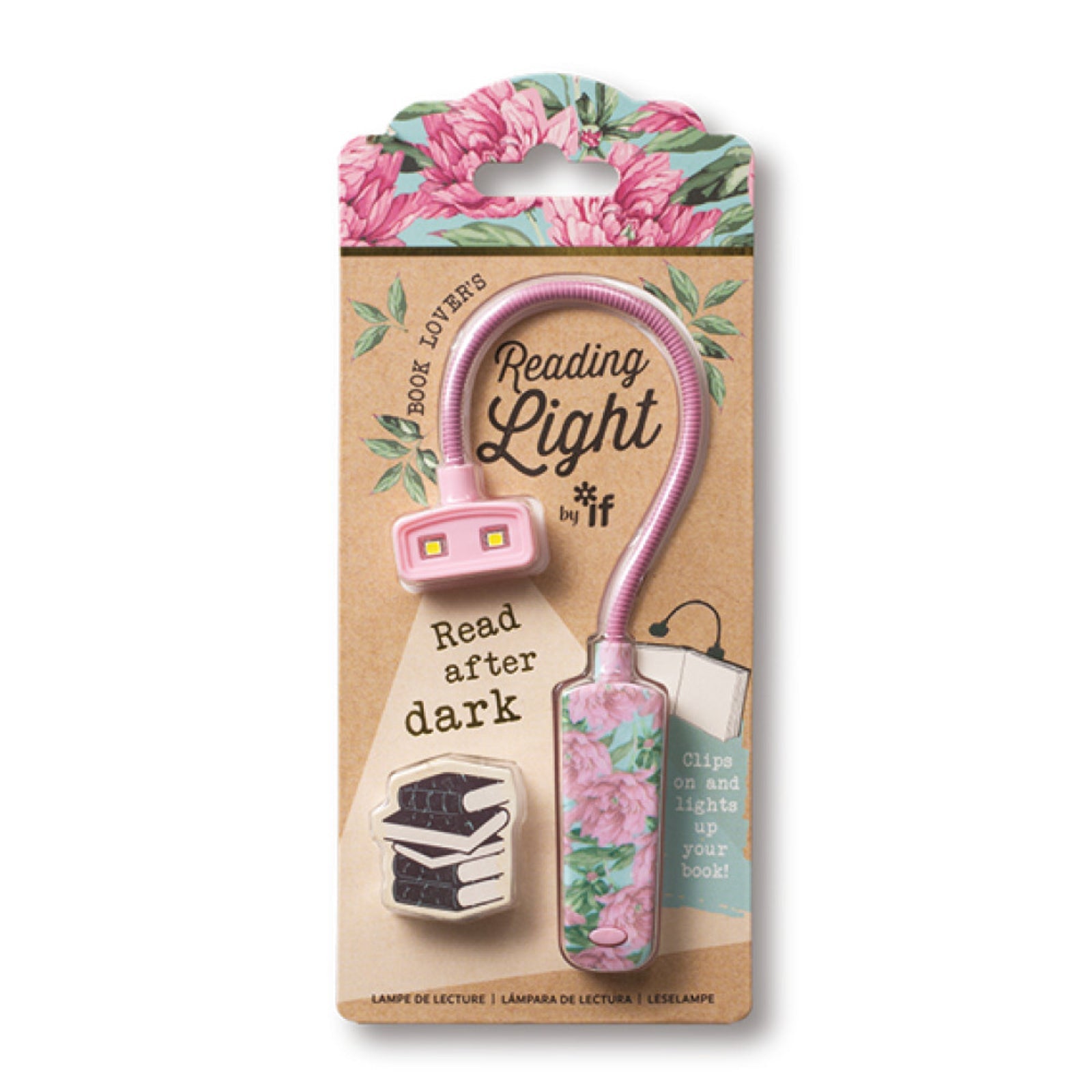 Floral Book Lover's Clip-On Reading Light