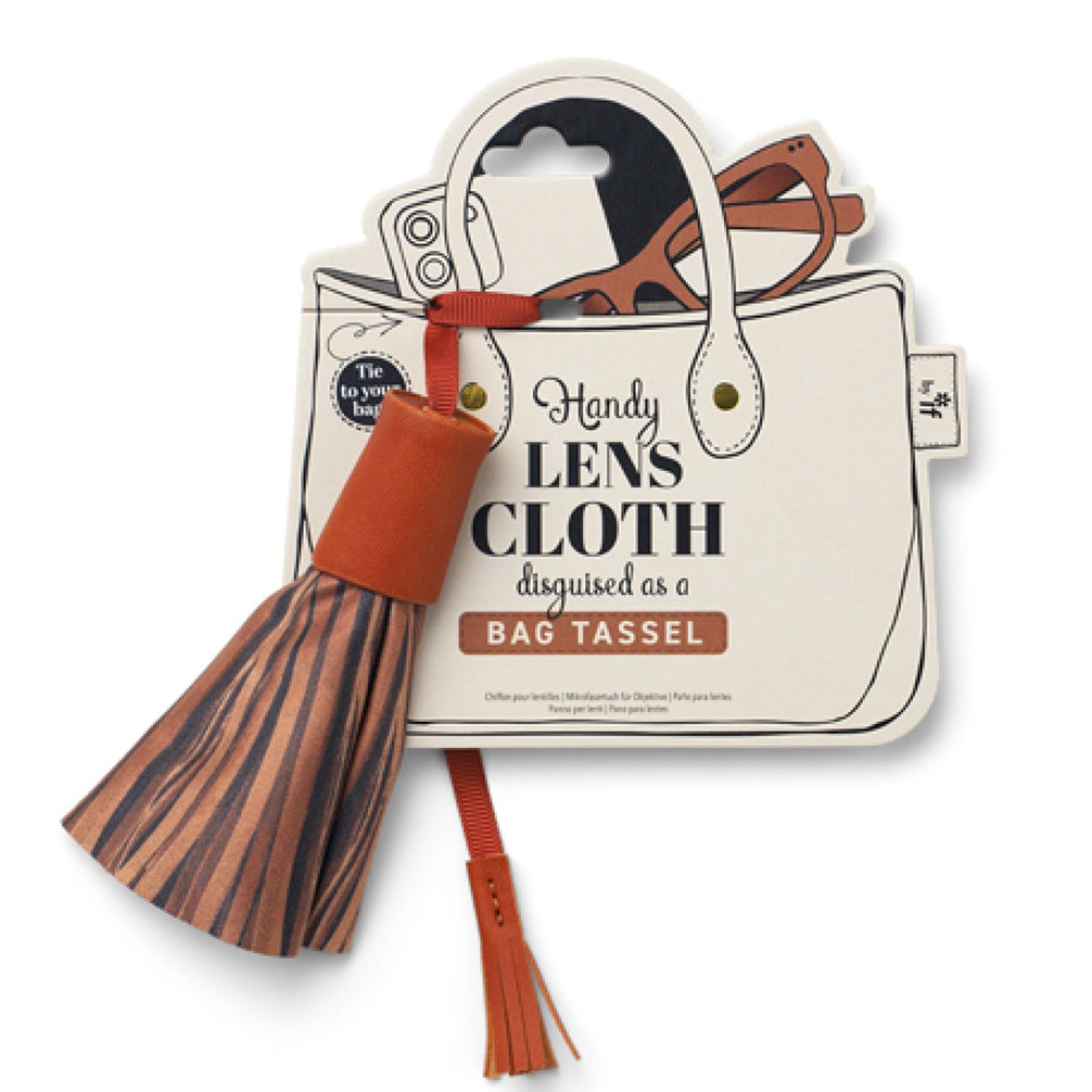 IF Bag Tassel Lens Cloth - Brown