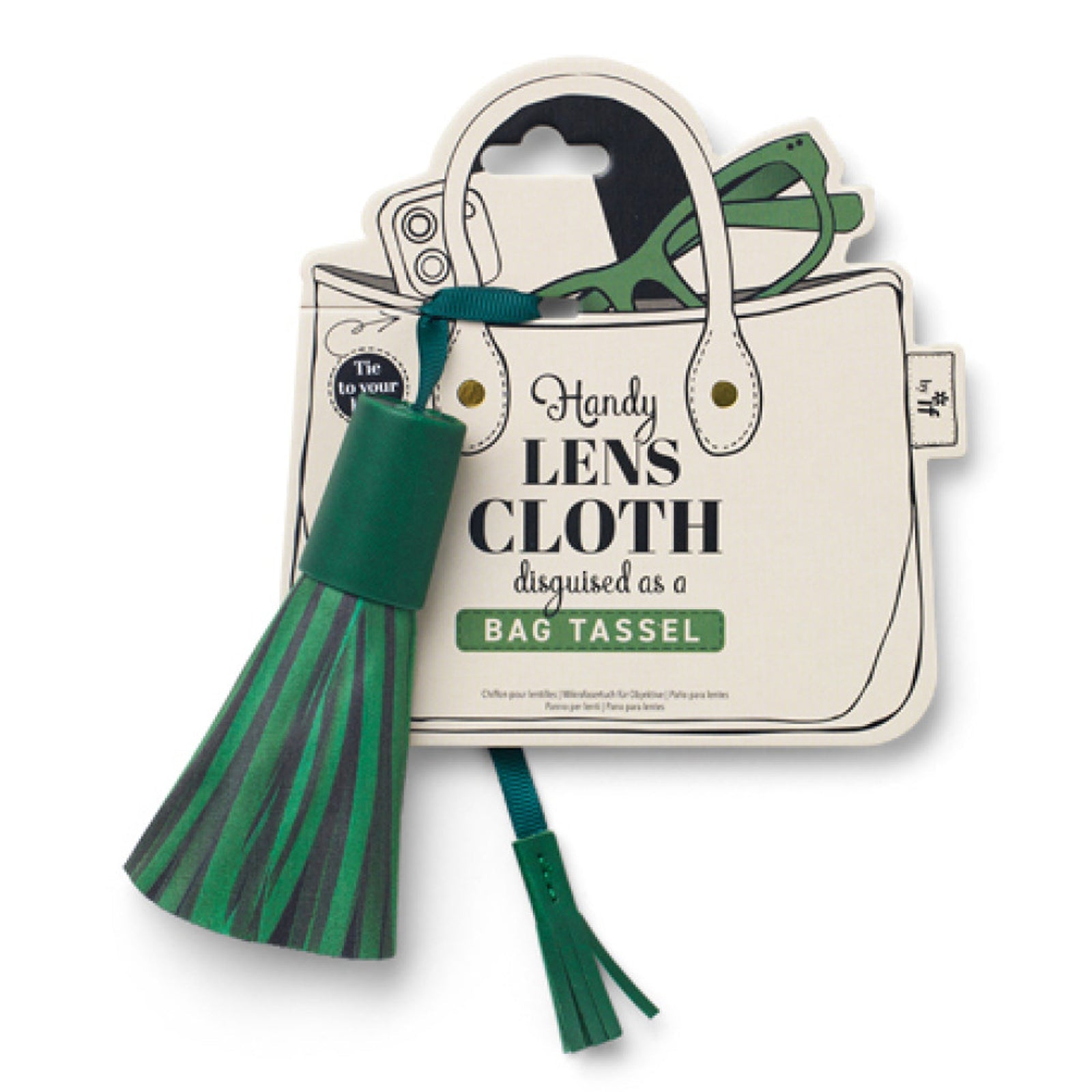 IF Bag Tassel Lens Cloth - Green