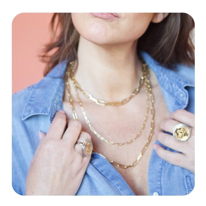 Lola Chain - Gold Oval -5.2mm