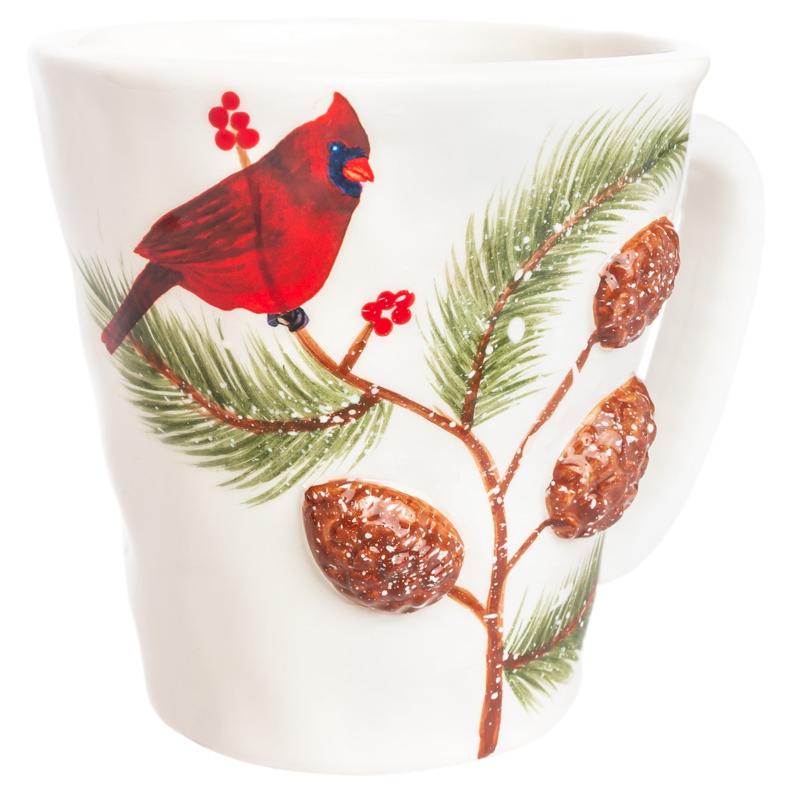 Pinecones & Cardinals Mug, view 3