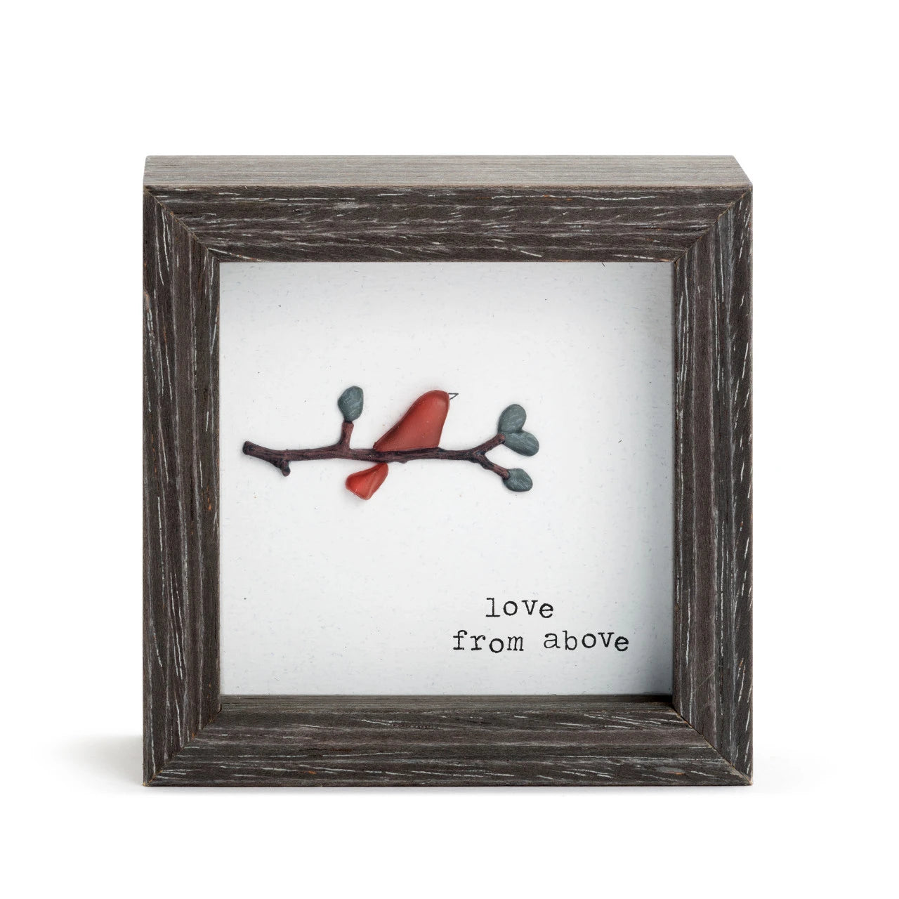 Demdaco Love From Above Shadow Box, red cardinal, Sharon Nowlan Collection