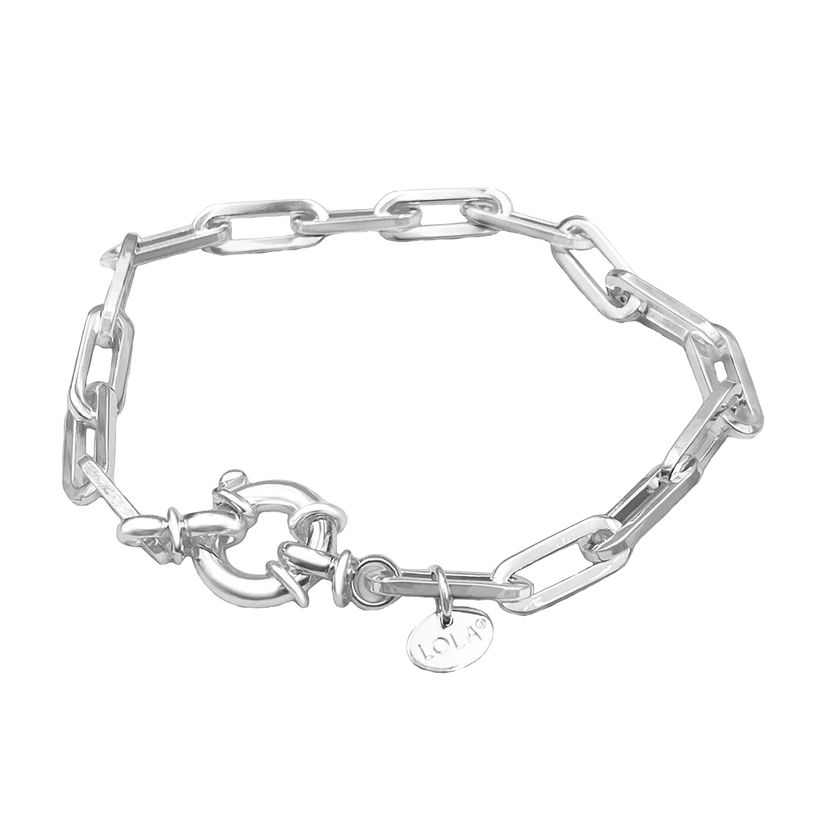 Oval 5.2mm Silver Bracelet- OS5275S