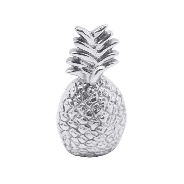 Mariposa Pineapple Napkin Weight handcrafted from recycled aluminum in a sculpted 3D pineapple design
