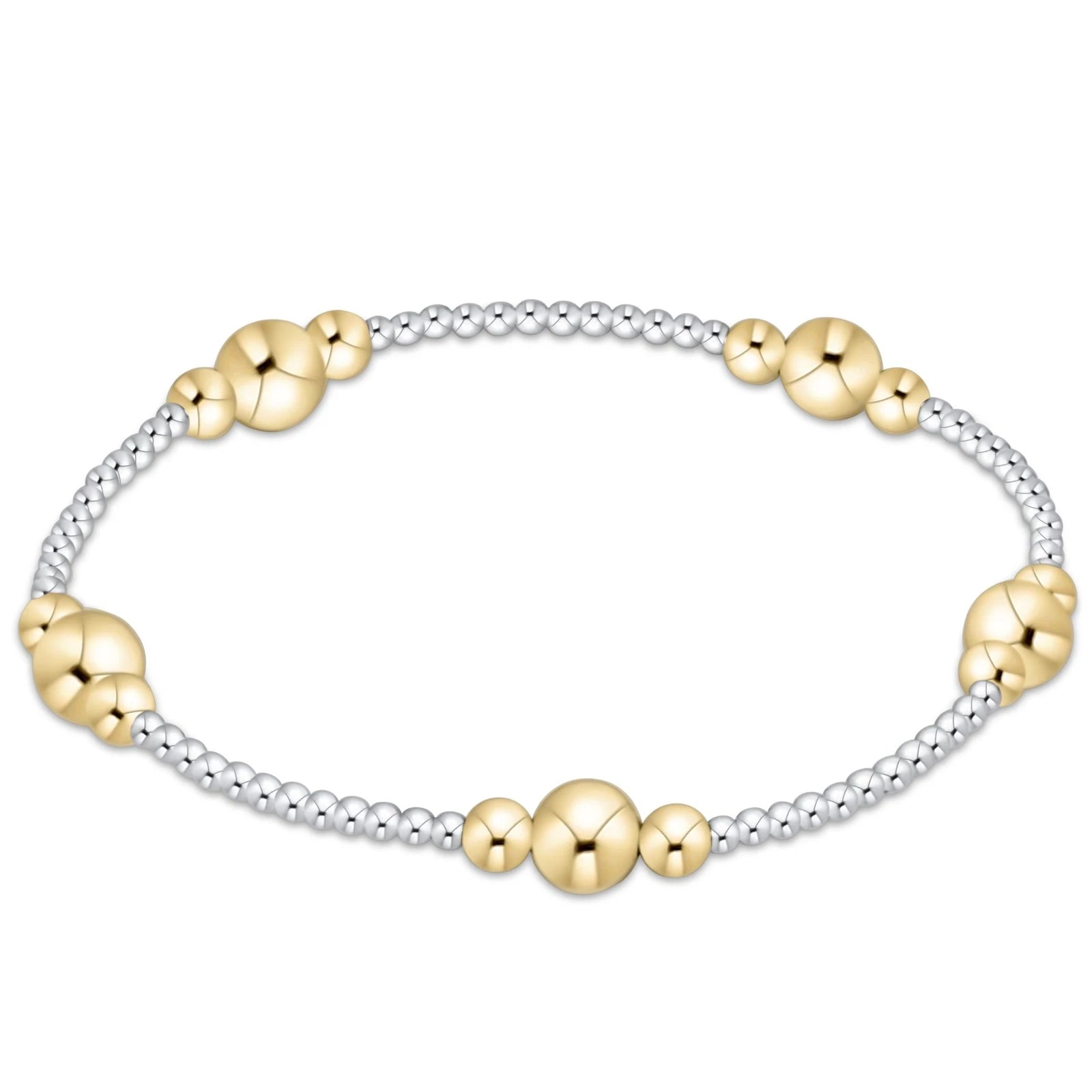 E Newton Purpose Mixed Metal Bracelet-6mm