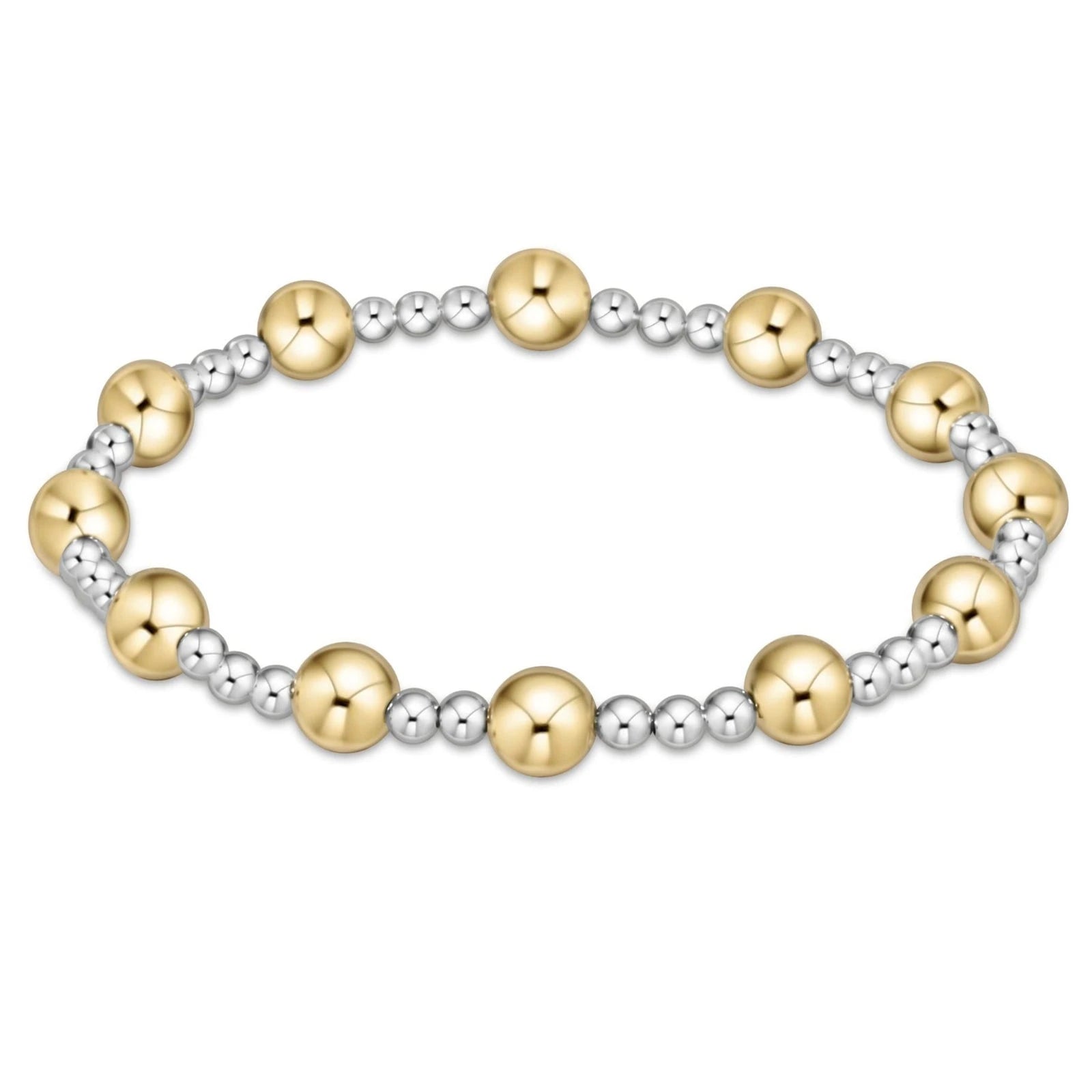 E Newton Sincerity Mixed Metal Bracelet-6mm