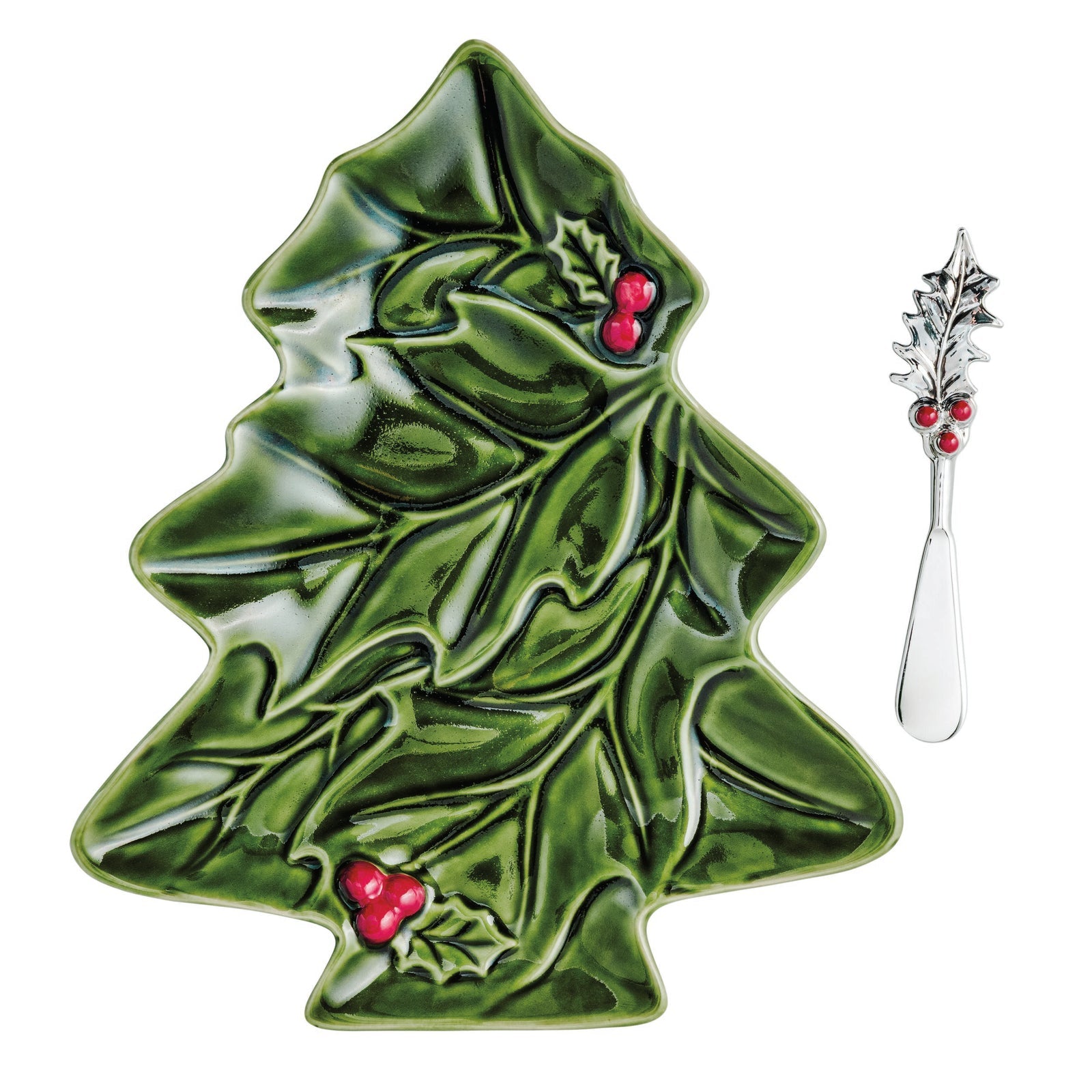 Holly Plate & Spreader Set