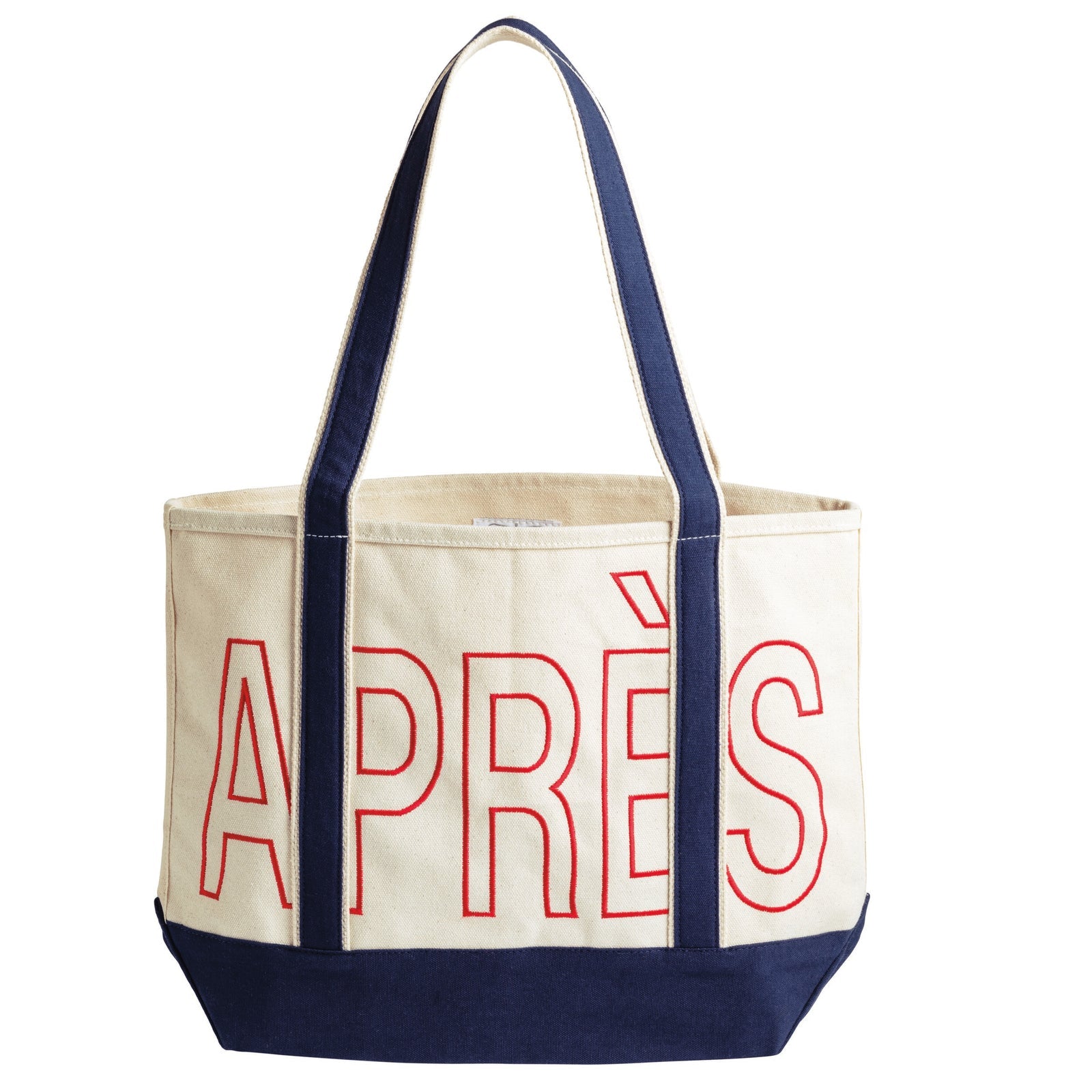 Après Ski Embroidered Canvas Tote