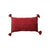 Knit Lumbar Pillow- Red