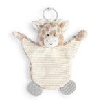 Demdaco Giraffe Teether Buddy, stroller teether and mini security blanket