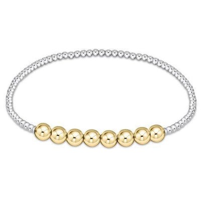 Classic Beaded Bliss Bracelet - Mixed Metal Collection