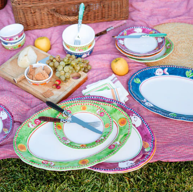 Melamine Campagna Pesce Oval Platter by Vietri for your outdoor entertaining