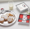 Embrace the Spirit of the Season: Mariposa Hugging Santa Round Cookie Platter