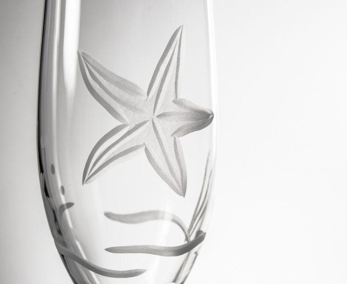 Starfish Champagne Flute  - Set of 4 Glasses - Fab Vila