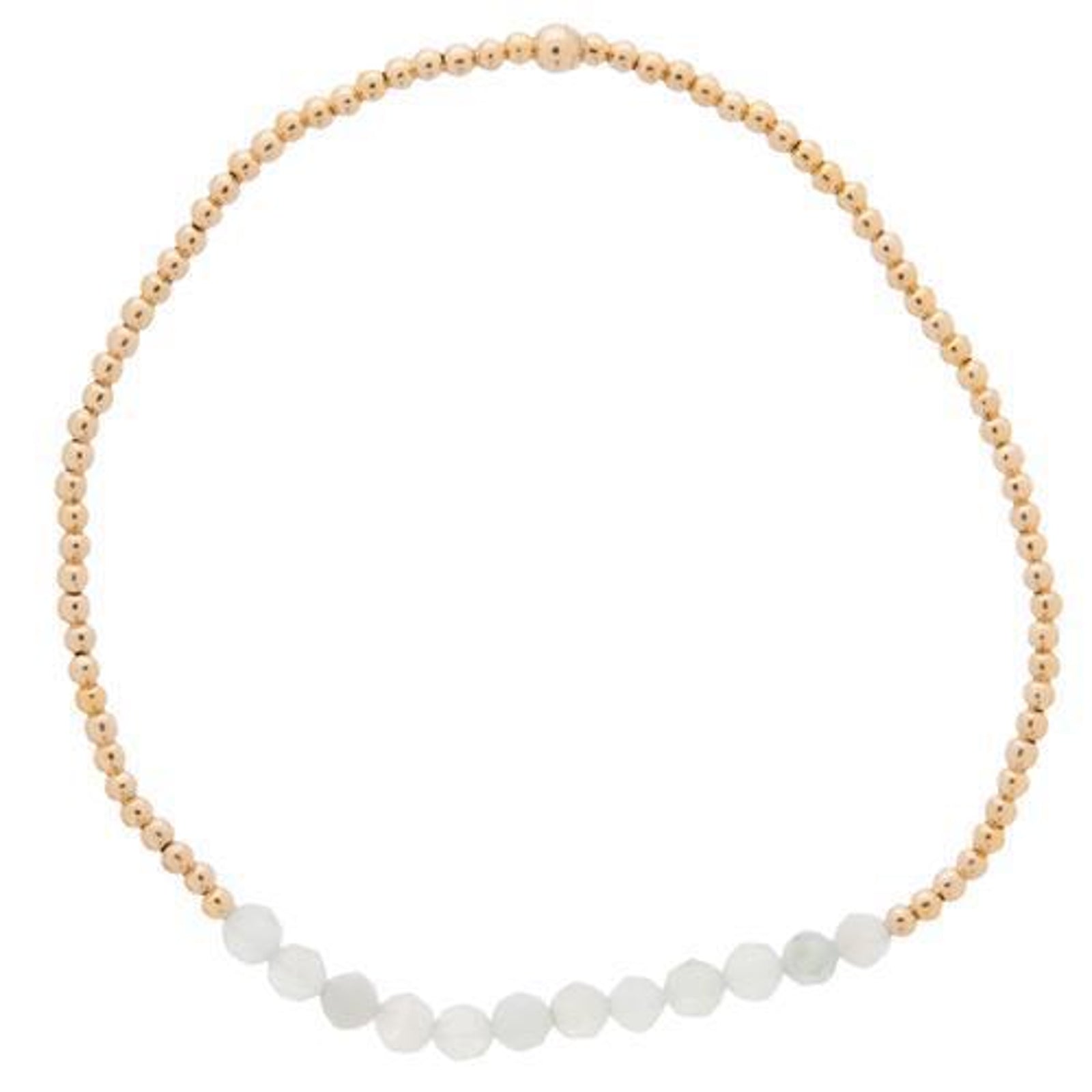 Gold Bliss 2mm Bead Bracelet - Fab Vila
