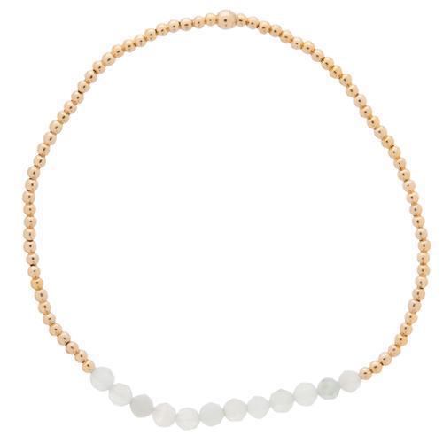 Gold Bliss 2mm Bead Bracelet - Fab Vila