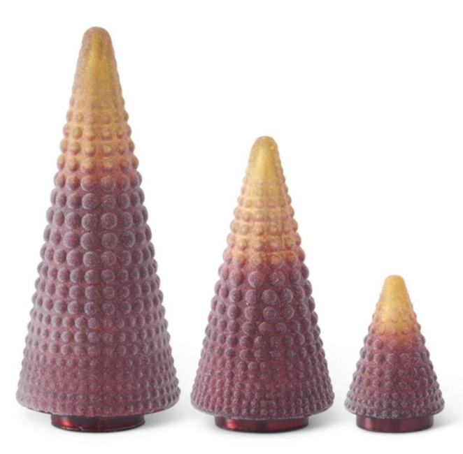 Burgundy & Gold Ombre Trees