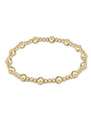 E Newton Classic Sincerity Pattern Bead Bracelet - Available in 5mm and 6mm Sizes