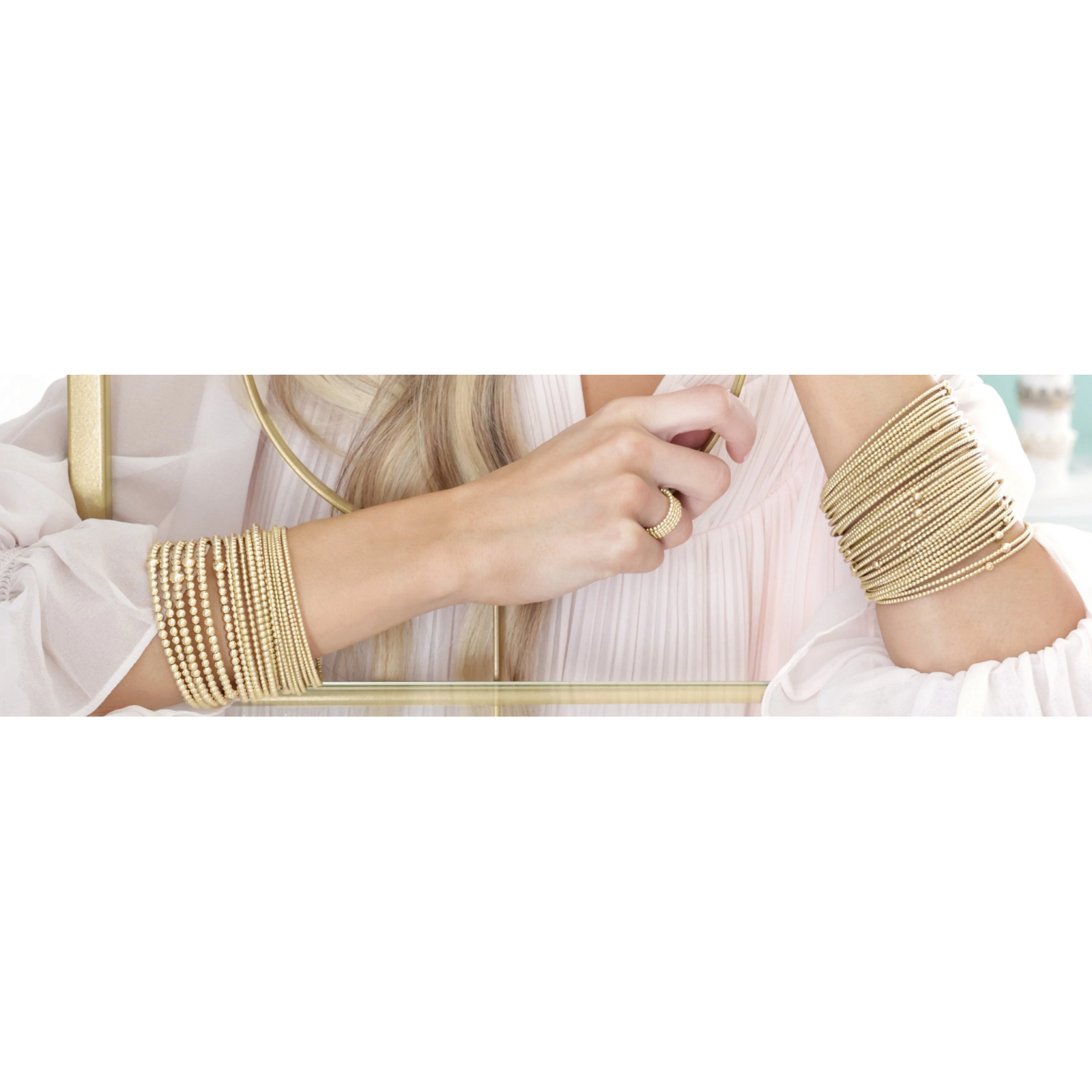Classic gold 6mm bead bracelet