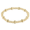 E Newton Dignity Sincerity Pattern Bead Bracelet - Available in 4mm, 5mm, or 6mm Sizes