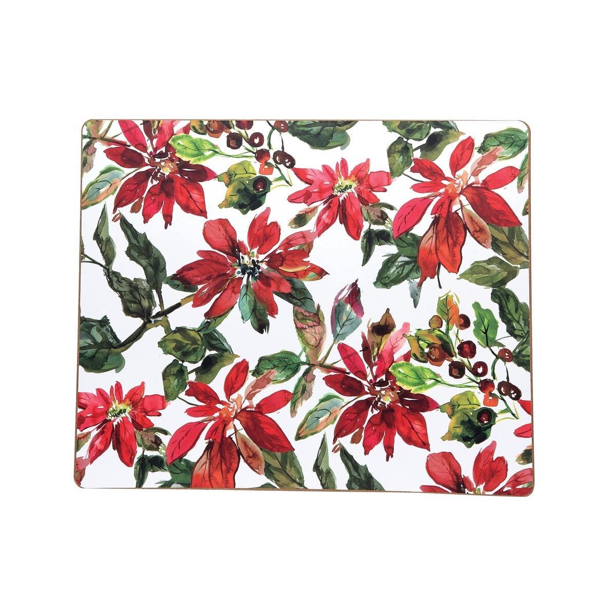 Poinsetta Hardboard Placemat